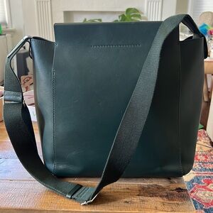 Everlane Green Leather Form Bag